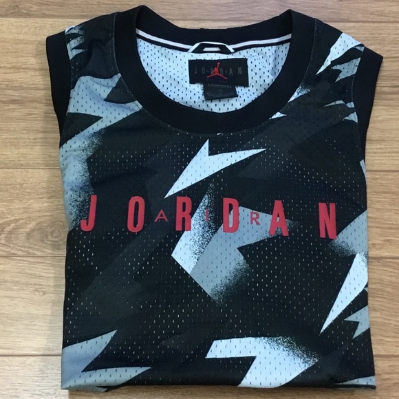 Jordan Jersey Black white gray retro size medium - Picture 9 of 9